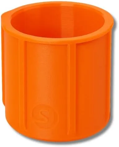 SoftJaw Extreme Magnetic Cupholder | Heavy-Duty Rubber Tool Holder with 100  lbs Magnet Pull Force | Scratch-Resistant & Durable for Equipment, Worksites, Tailgating & More | Made in USA (Orange)