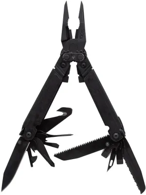 SOG PowerAccess Assist Full-Sized Well-Rounded Daily Use Multi-Tool | One-Handed Assisted Opening | 21 Tools, Black