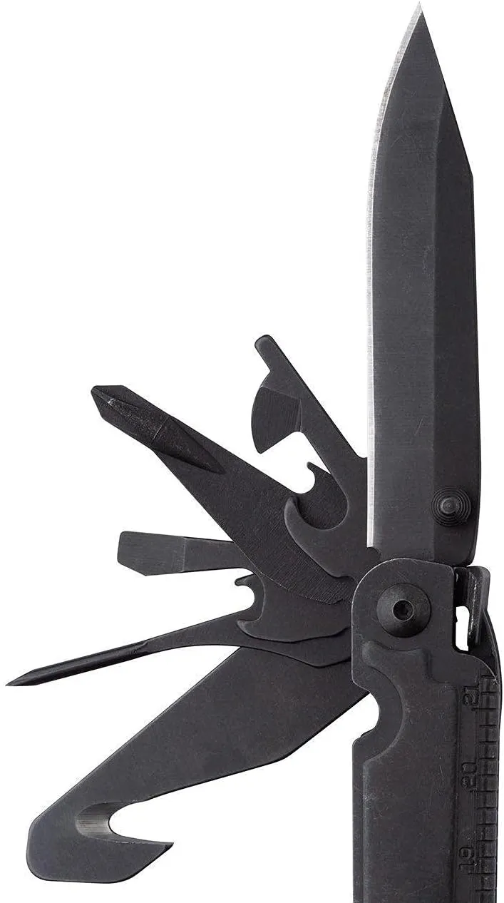SOG PowerAccess Assist Full-Sized Well-Rounded Daily Use Multi-Tool | One-Handed Assisted Opening | 21 Tools, Black