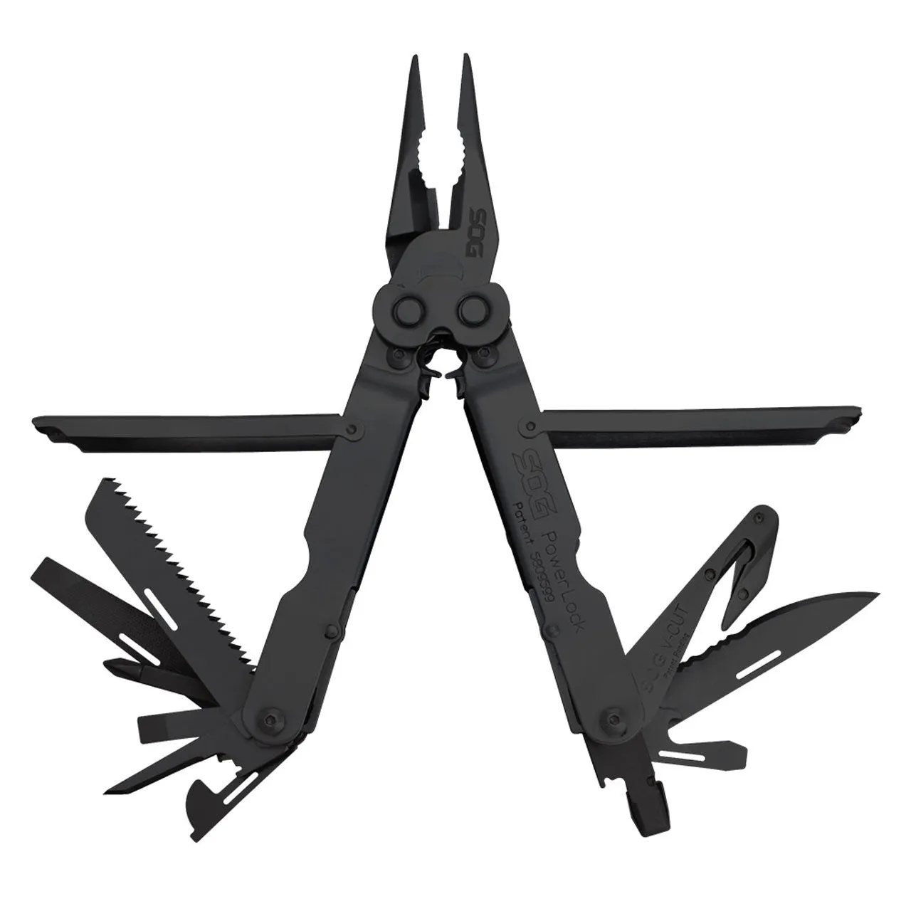 SOG POWERLOCK BLACK with V Cutter MULTI-TOOL B63N EOD