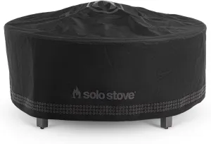 Solo Stove Surround Shelter Small | Protective Cover for Fire Pit Surround Table, Weather-Resistant, Solution Dyed Acrylic/PVC Backing/Aluminum Support Stays, Dims (HxDia): 20.8 x 42.5 in, Black