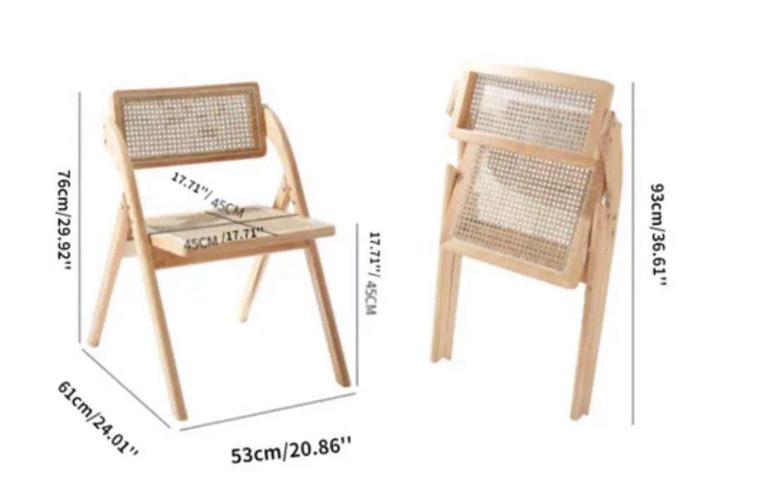 SORIYAMA Beech Foldable Chair (set of 2)