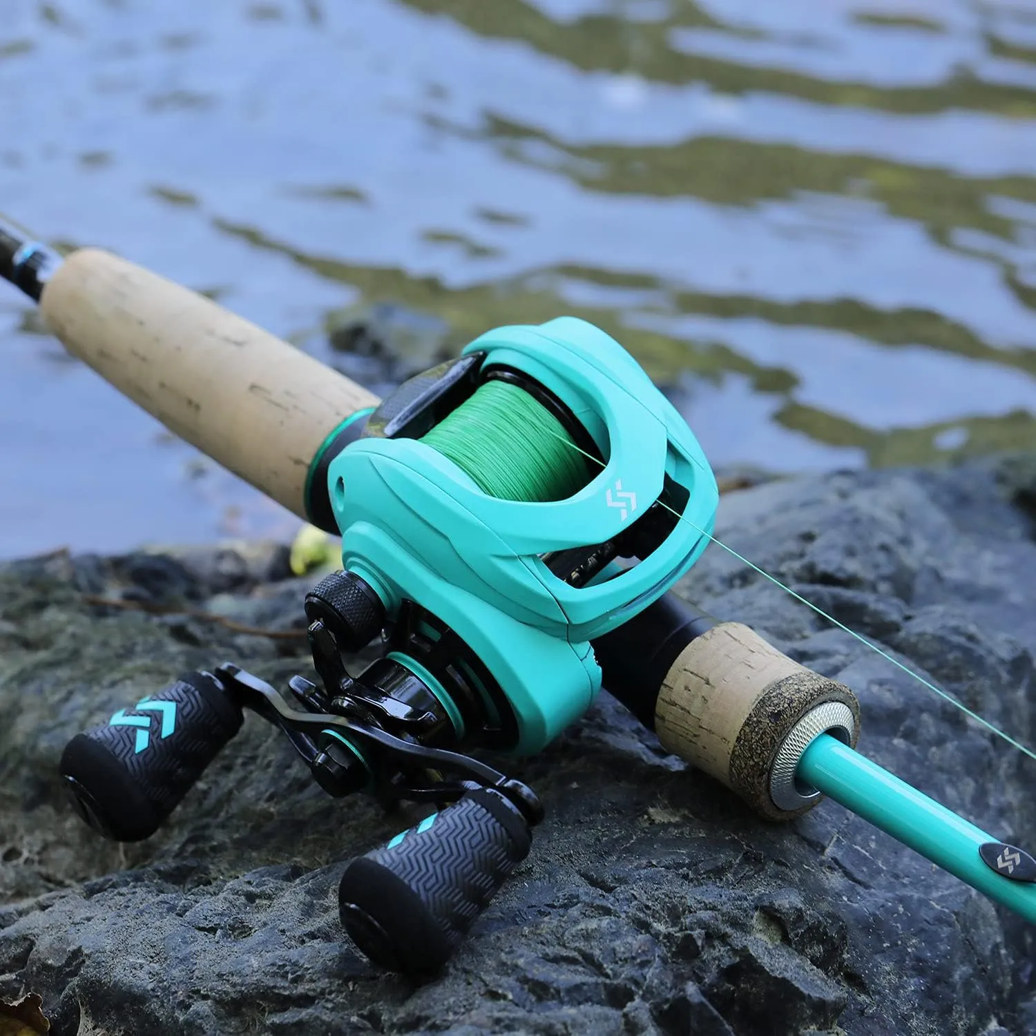Sougayilang Fishing Rod and Reel Combo, 2-Piece M/MH Fishing Pole with Baitcasting Reel Set, Baitcaster Combo