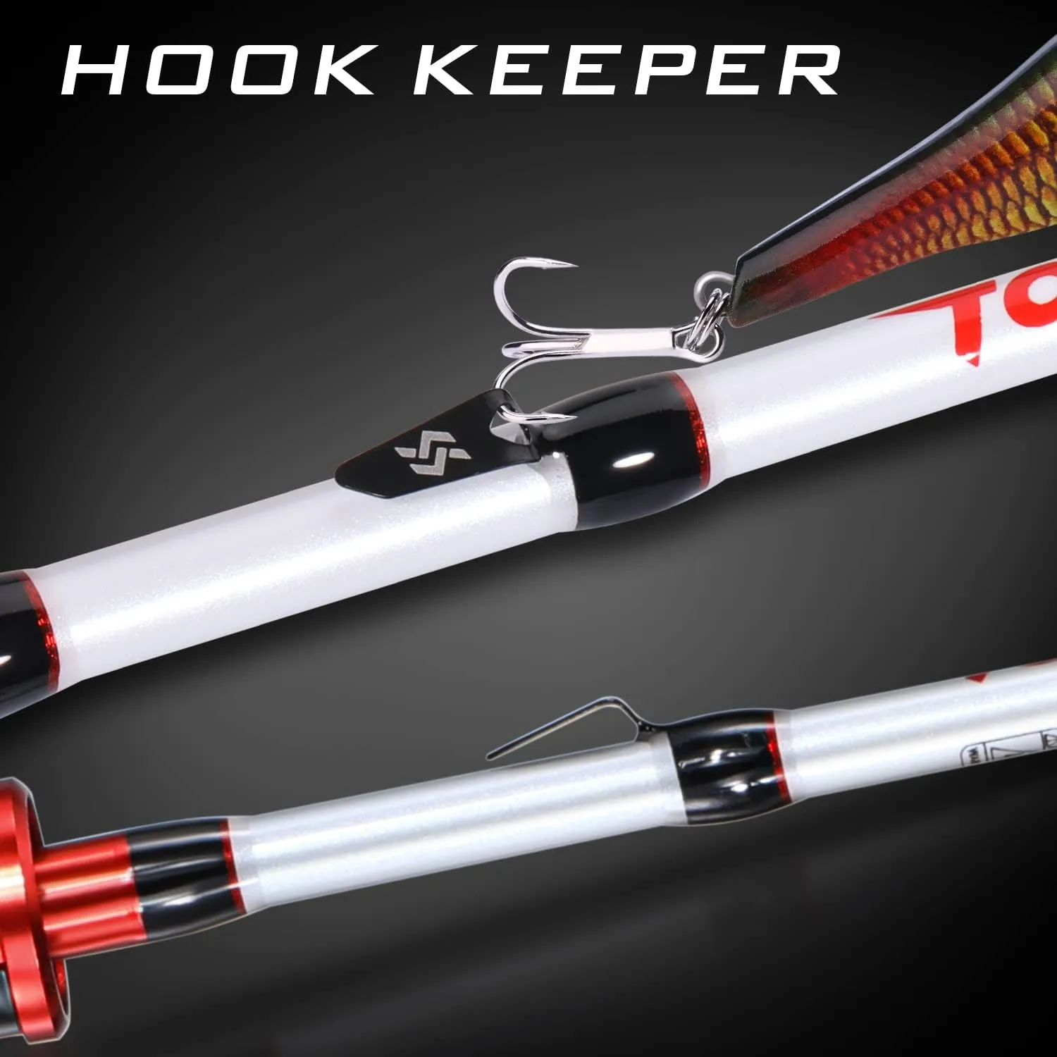 Sougayilang Spinning Combo, Medium Heavy Fishing Pole and 2000 Spinning Reel Set, Fishing Rod and Reel Commbo for Bass Fishing Tackle