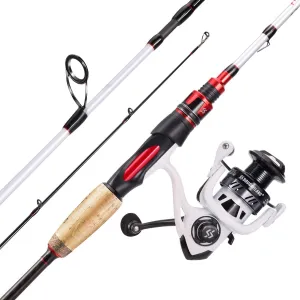 Sougayilang Spinning Combo, Medium Heavy Fishing Pole and 2000 Spinning Reel Set, Fishing Rod and Reel Commbo for Bass Fishing Tackle
