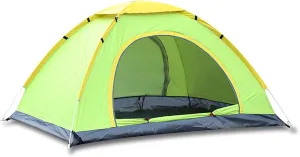 Sport 2-3 Person Automatic Instant Setup Pop Up Camping Tent Lightweight Waterproof Sun Shelter Tent for Beach Hiking Fishing Blue- 3-4 People (Color : Green, Size : 34 People)