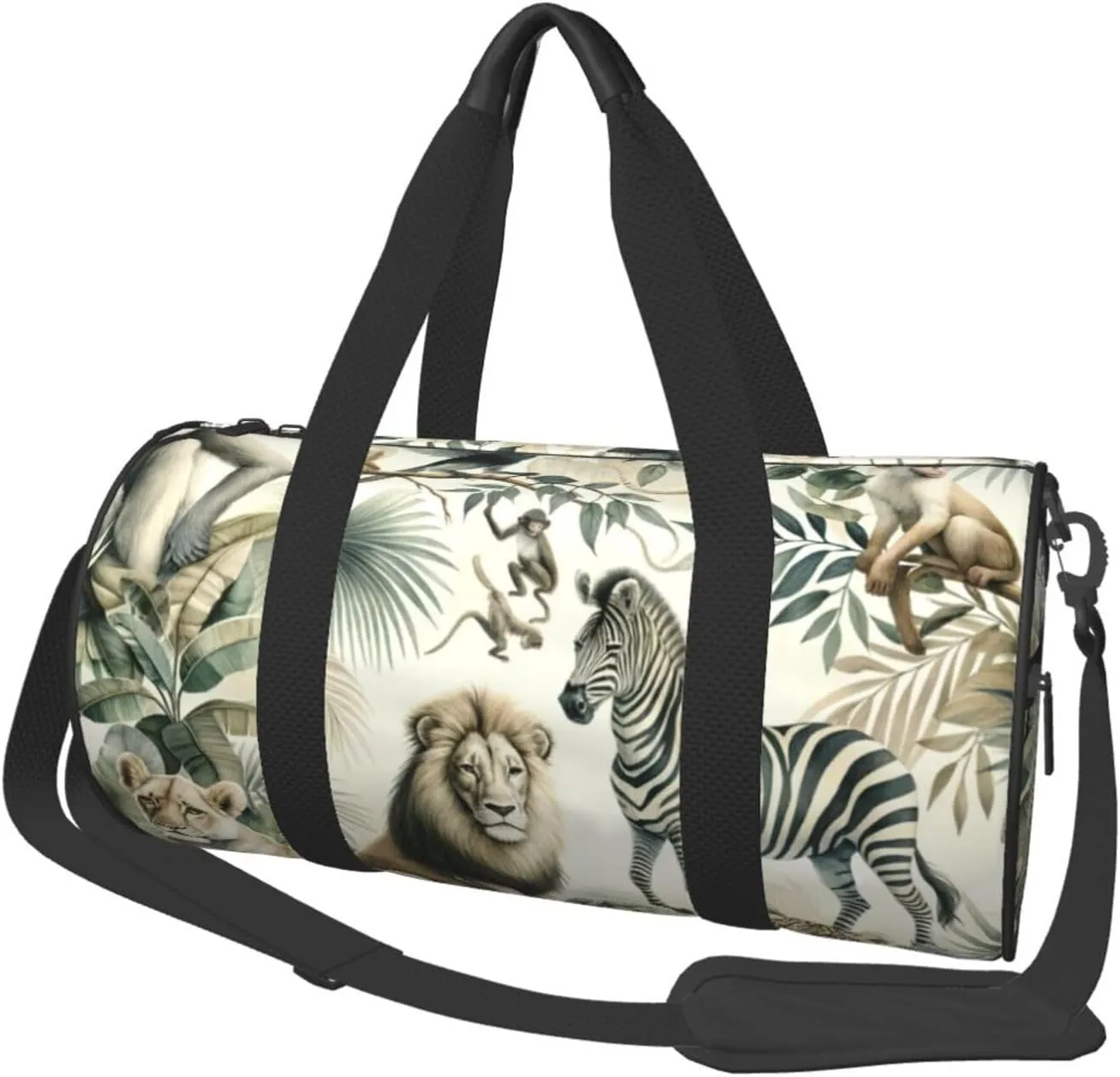Sports Duffel Bag African-Wilderness-Adventure Foldable Travel Tote Bag Weekender Sleepover Carry On Bag