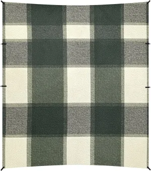 Springgreen Buffalo Plaid Check Tartan Scotland Foldable Beach Cabana UPF50 Lightweight Sun Shelter with Sandbags and Shovel for Family Trips, Picnics & Camping