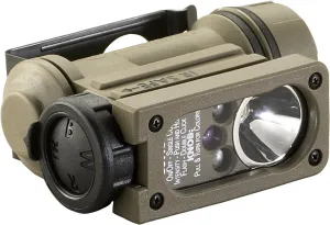 Streamlight 14515 Sidewinder 55-Lumens Compact II Military Flashlight with NVG Mount & Rail Mount in Box, Coyote