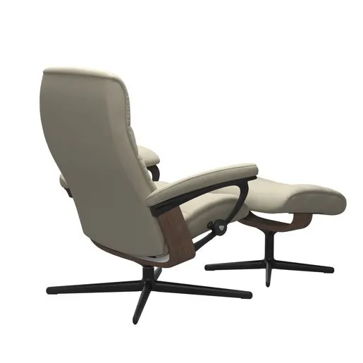 Stressless Opal Medium Cross Chair and Ottoman