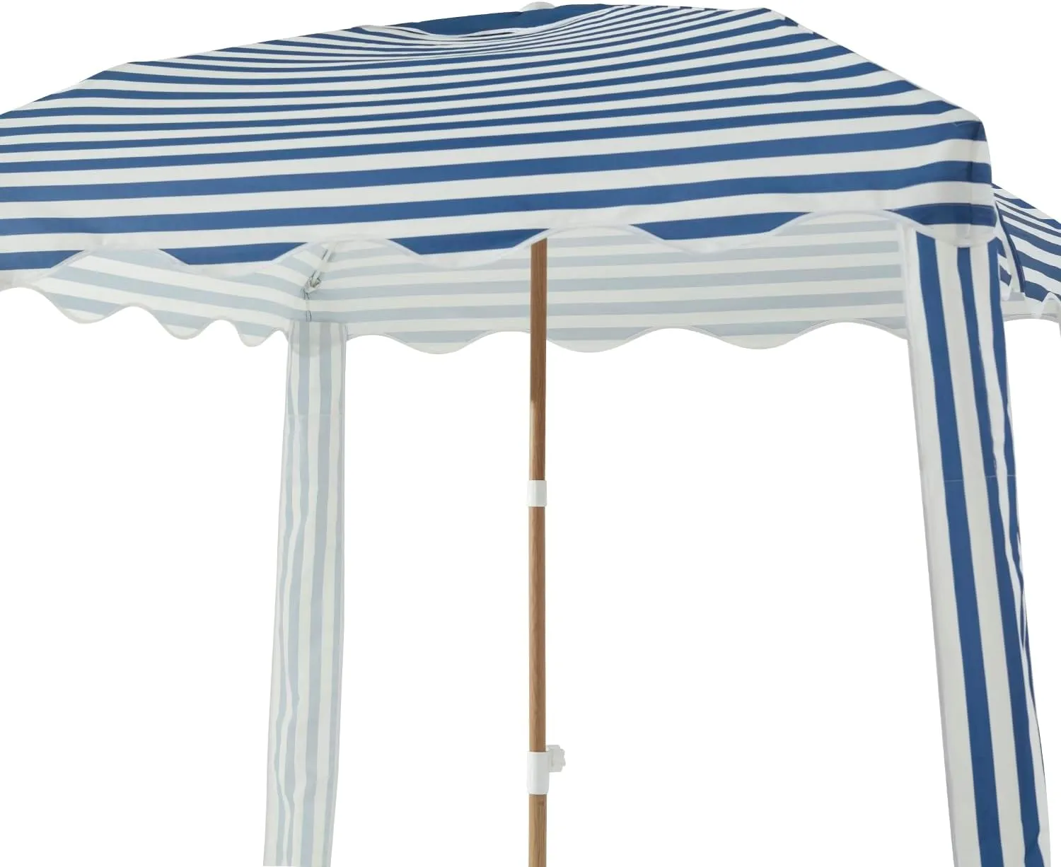 Striped Beach Cabana, 6.5FT × 6.5FT UPF 50  Sun Shelter, Easy Setup & Portable with Vent, Wind-Resistant Design with Sand Pockets (Navy)