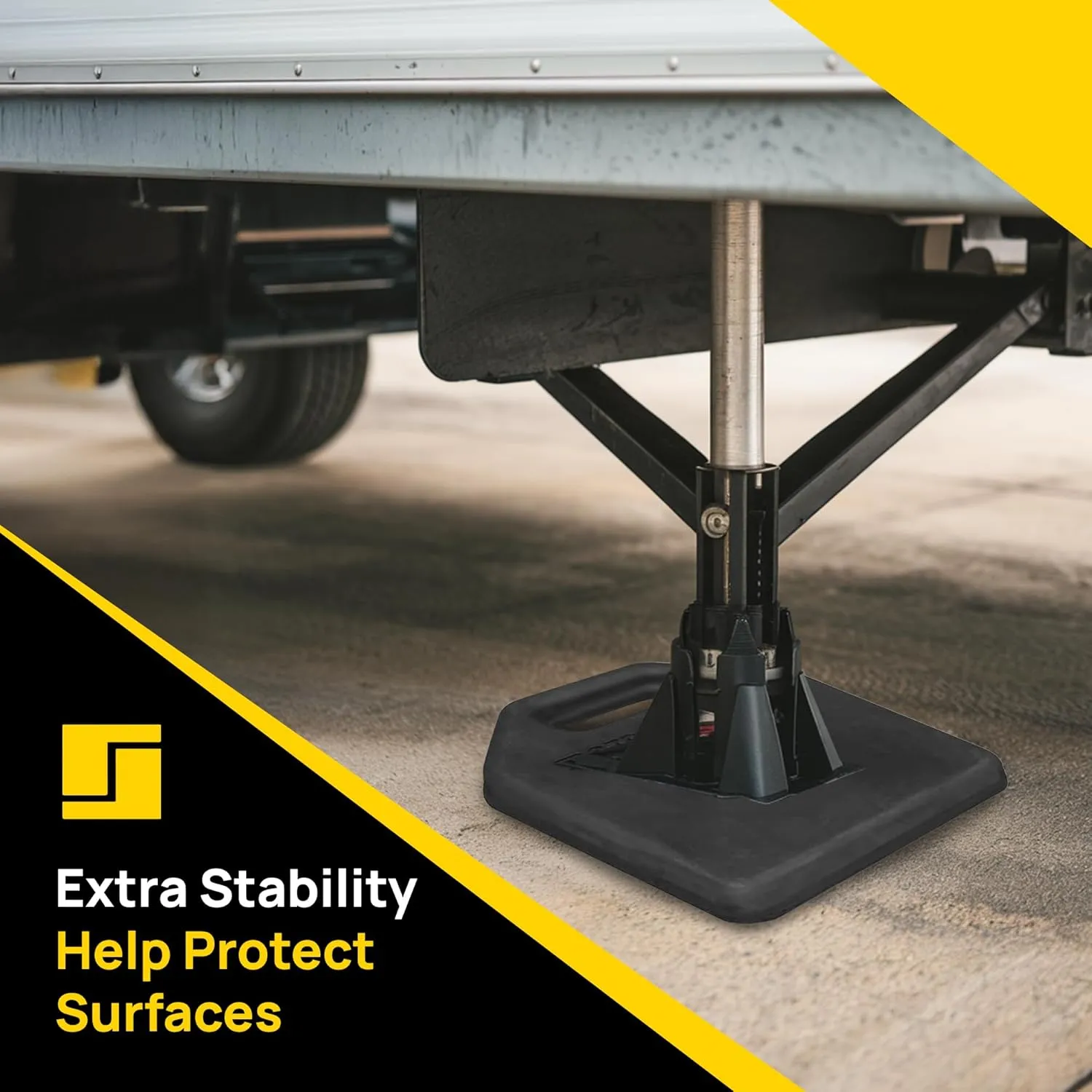 Stromberg Carlson JBP-1214.1 Durable EPDM Rubber Base Pads (12"x14"x1") - Multipurpose Pads for Floor Jacks, Tongue Jacks, Hydraulic Jacks, Scissor Jacks - 30,000 lb Capacity - Pack of 2
