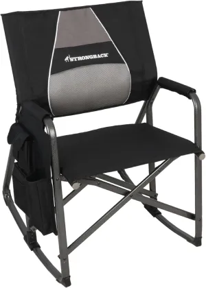 STRONGBACK Outdoors Director Chair - Portable Camping Chair with Lumbar Support - Heavy-Duty and Foldable