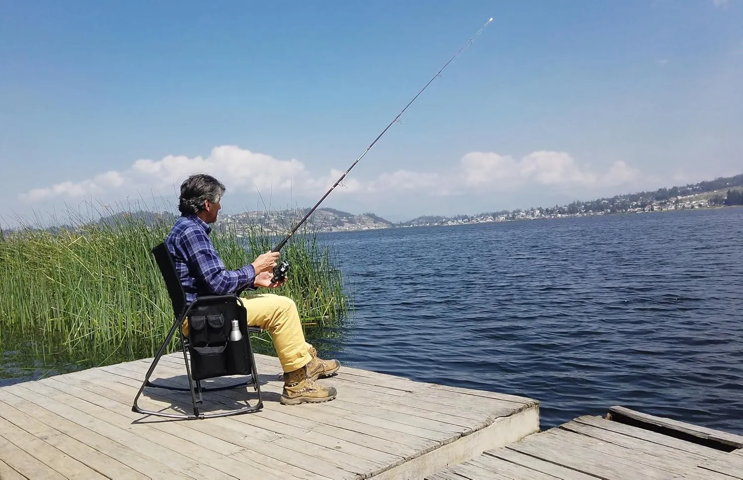 STRONGBACK Outdoors Director Chair - Portable Camping Chair with Lumbar Support - Heavy-Duty and Foldable