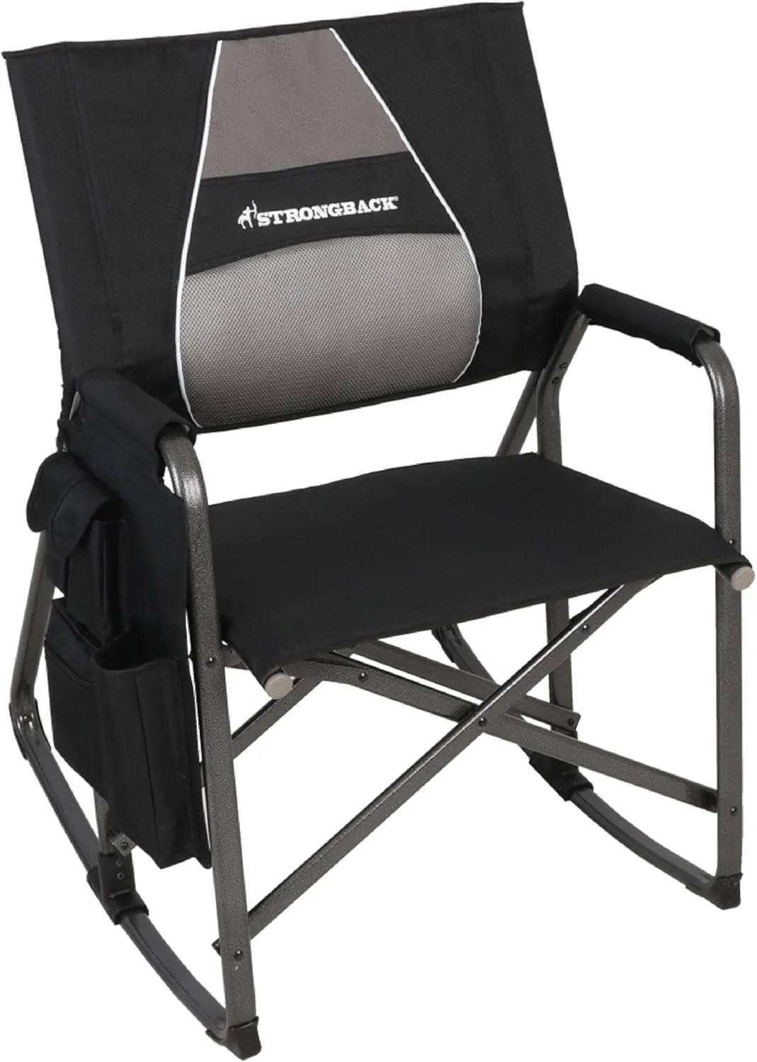 STRONGBACK Outdoors Director Chair - Portable Camping Chair with Lumbar Support - Heavy-Duty and Foldable