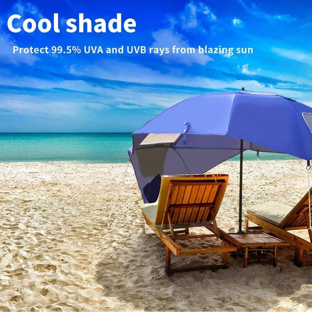 Summer Splash Multi-Functional Beach Umbrella, Sun Protection, Wind Resistance, and More, Secure and Stable Shade on Sandy Beaches