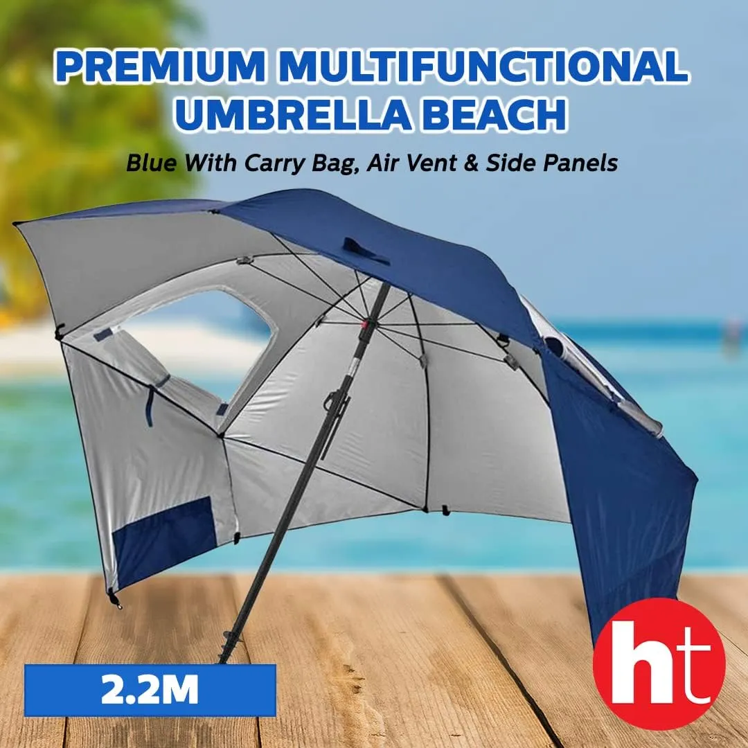 Summer Splash Multi-Functional Beach Umbrella, Sun Protection, Wind Resistance, and More, Secure and Stable Shade on Sandy Beaches