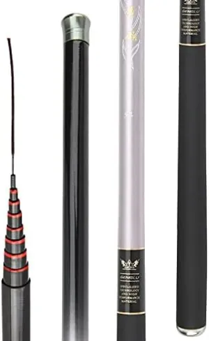 Super Light Hard Carbon Fiber Hand Fishing Pole Telescopic Fishing Rod 3.6m/4.5m/5.4m/6.3m/7.2m Stream Rod