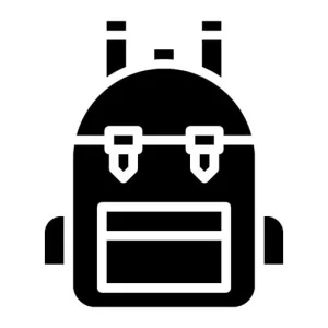 Survival Bag Glyph Icon