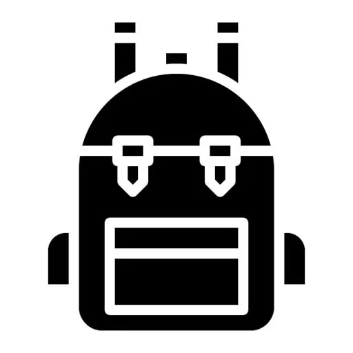 Survival Bag Glyph Icon
