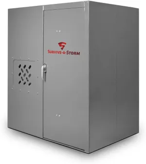 Survive A Storm - Extreme Above Ground, Safety/Emergency Shelter, Safe Room, FEMA Rated, Strong, 6x4, 8 people…