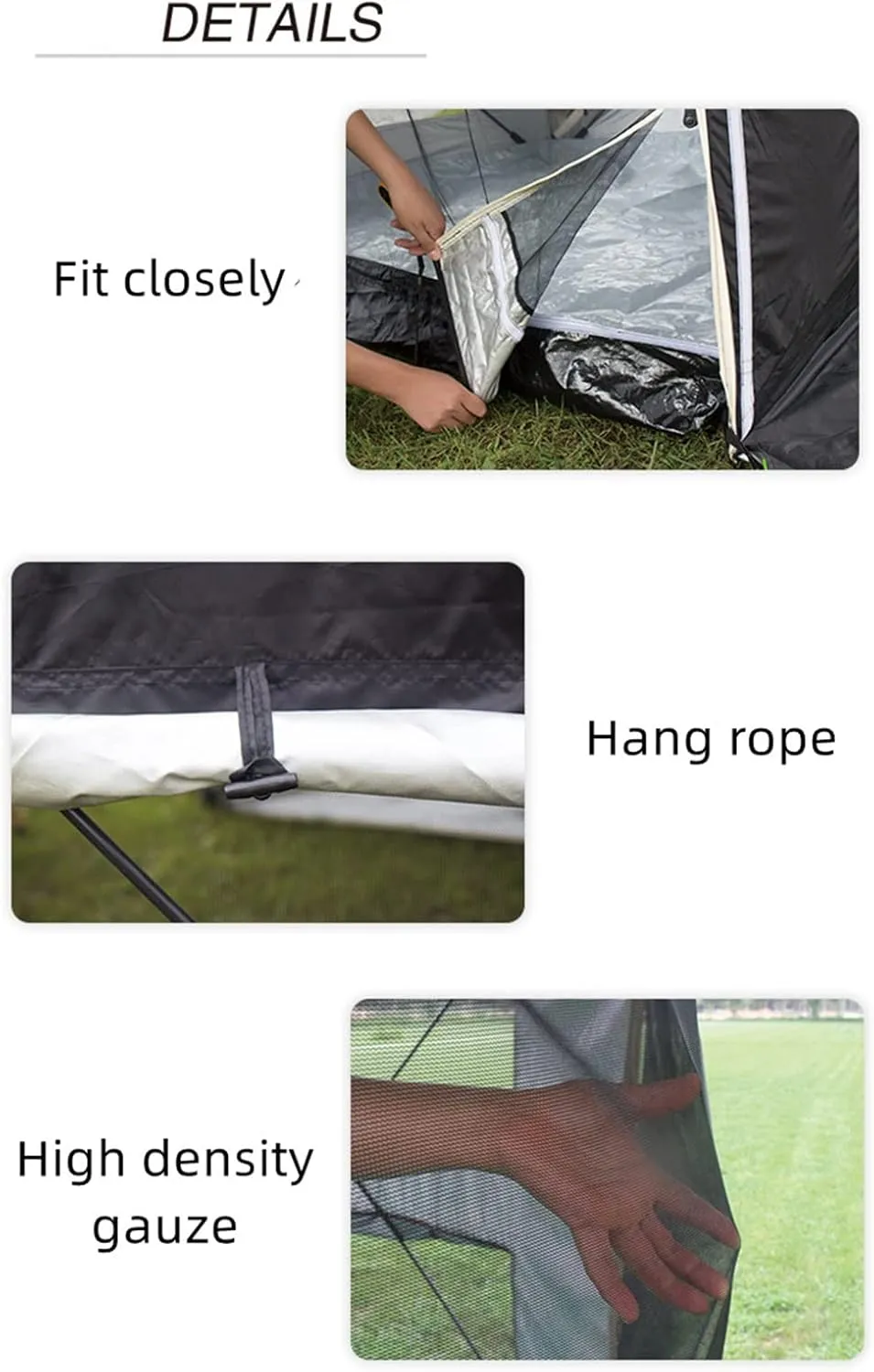 SUV Tent for Camping, Car Tent,Waterproof Car Tailgate Tents Double Layer for 6-8 Person, Car Awning Sun Shelter Tents Camping Truck Canopy