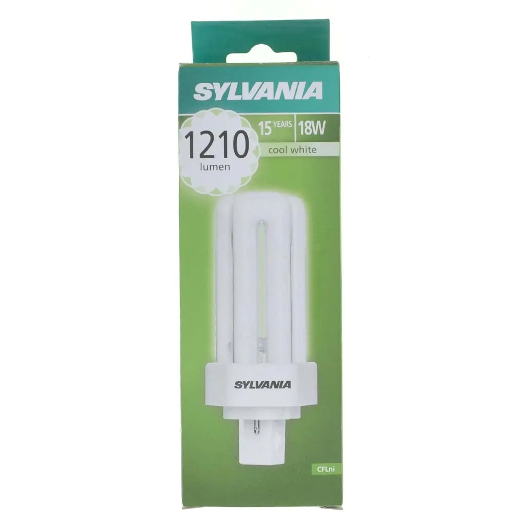 Sylvania Lynx-T Compact Fluorescent Light Bulb GX24d-2 18W/840