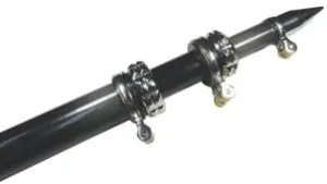 Taco Marine OT-4200CF Carbon Fiber Tele-Outrigger Pole - 1-1/2" x 20', Black