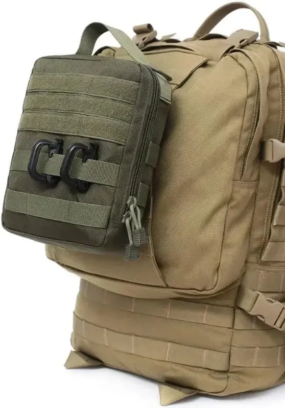 Tactical Backpack Tool Bag Utility Accessories Storage Handbag Outdoor Camping Hunting Survival Kit Medical Pouch,Brown