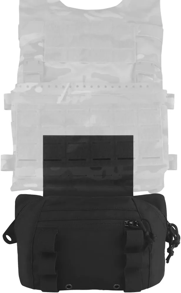 Tactical Drop Pouch Fanny Pack,Utility EDC Large Multi-Purpose Waist Bags for Tactial Vest Chest Rig