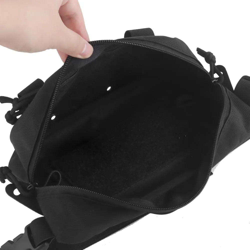 Tactical Drop Pouch Fanny Pack,Utility EDC Large Multi-Purpose Waist Bags for Tactial Vest Chest Rig