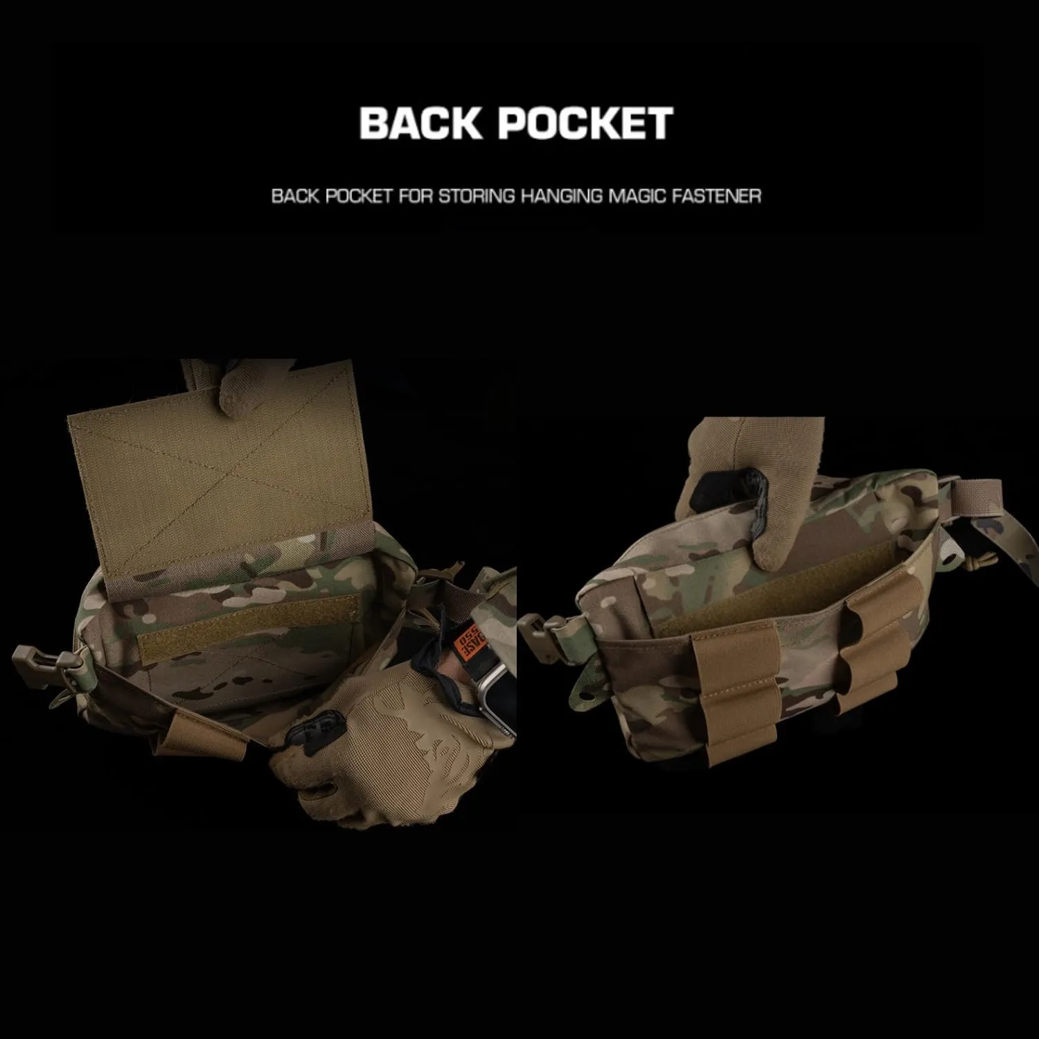Tactical Drop Pouch Fanny Pack,Utility EDC Large Multi-Purpose Waist Bags for Tactial Vest Chest Rig