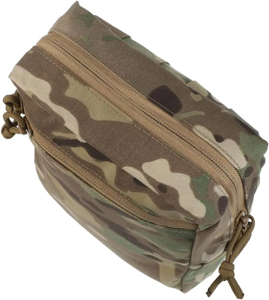 Tactical MOLLE GP Pouch Large Volume Storage Package IFAK EDC Tool Storage Waist Bag for Outdoor Camping Mountaineering Hunting Gear