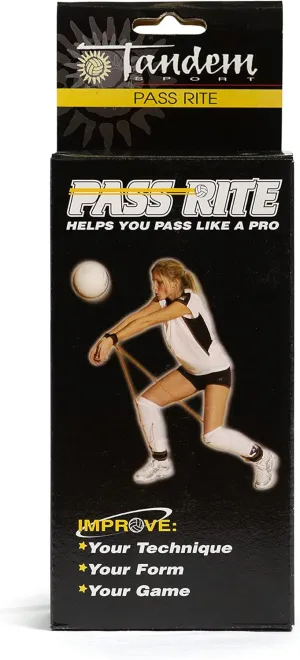 Tandem Sports Pass Rite - Volleyball Passing Training Equipment - Volleyball Passing Training Gear for Limiting Excessive Arm Movement - Volleyball Bump Technique Training Aid for Beginners