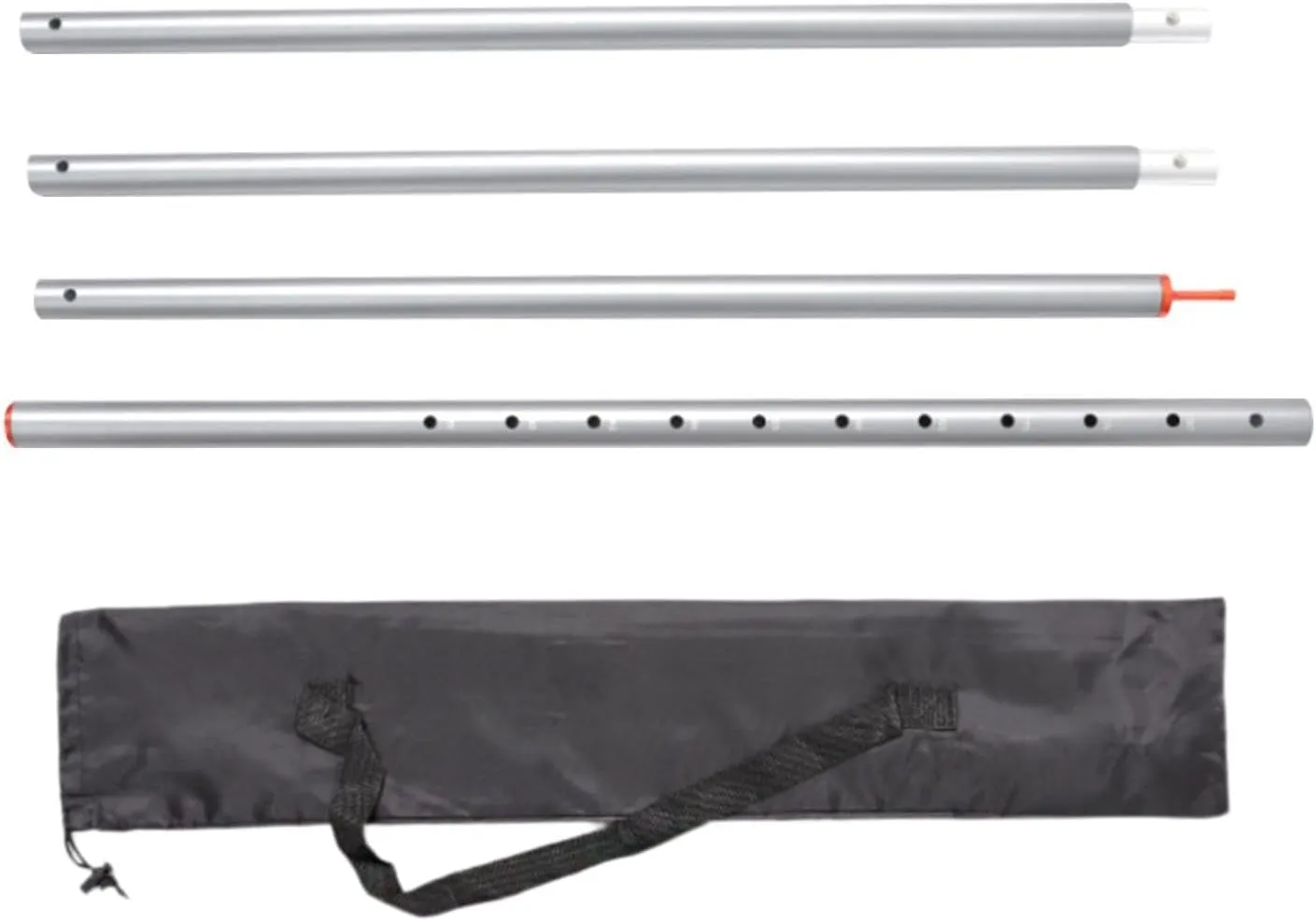 Tarp Poles Replacement Portable Aluminum Tent Rods Canopy Poles Telescoping Tarp Poles for Hammock Picnic Garden Tarp Camping