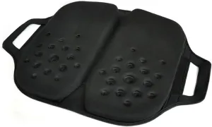 Tektrum Foldable Orthopedic Cool Gel Seat Cushion with Handle for Home, Office, Car, Chairs, Travel - Support for Low Back, Tailbone, Hip, Prevents Sweaty Bottom, Promotes Healthy Posture (GS1203-BLK)