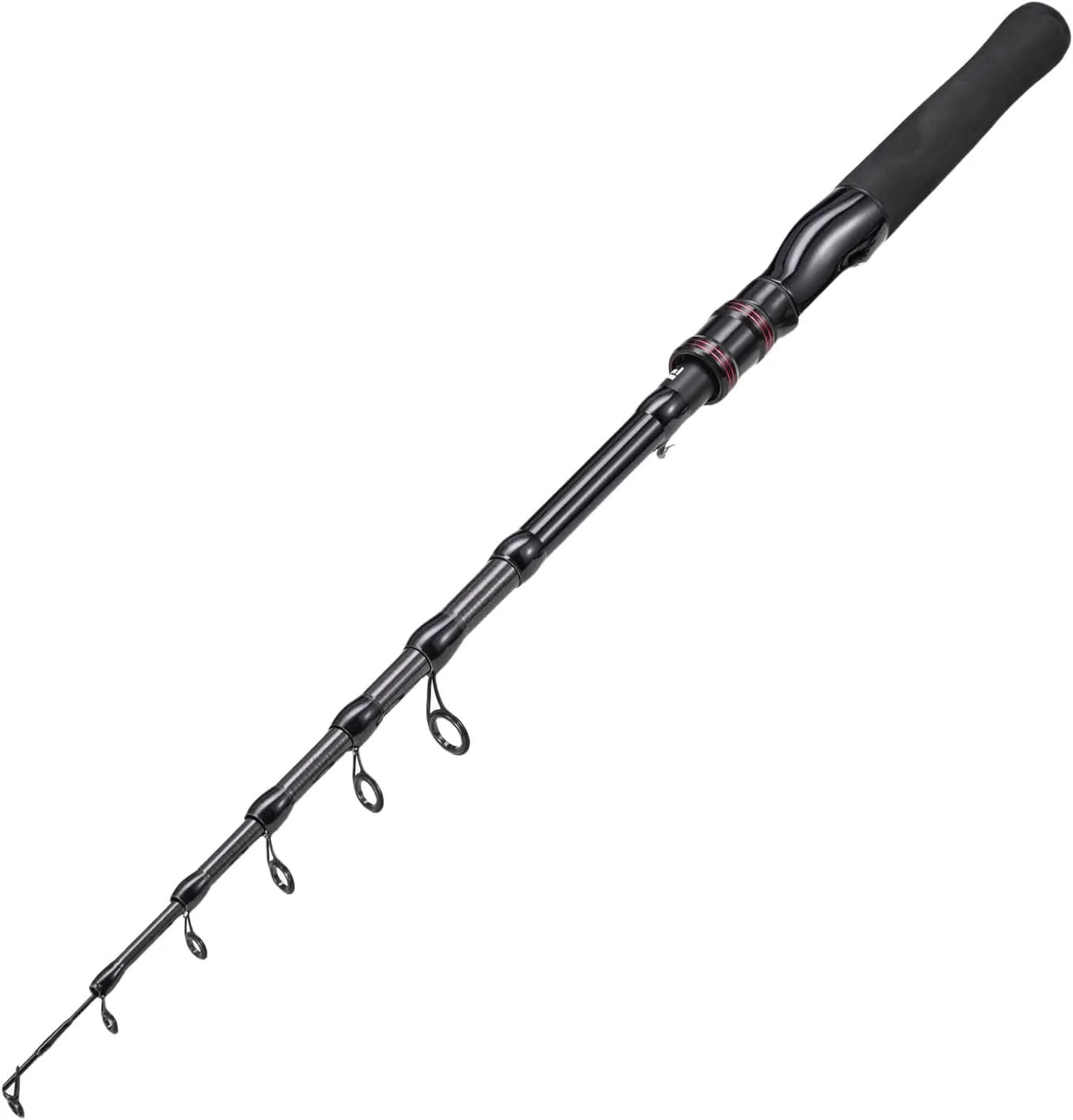 Telescopic Fishing Pole, Short Collapsible Fishing Rods, Portable Telescopic Fishing Rods, Telescopic Fishing Rod for Travel Saltwater Freshwater Fishing