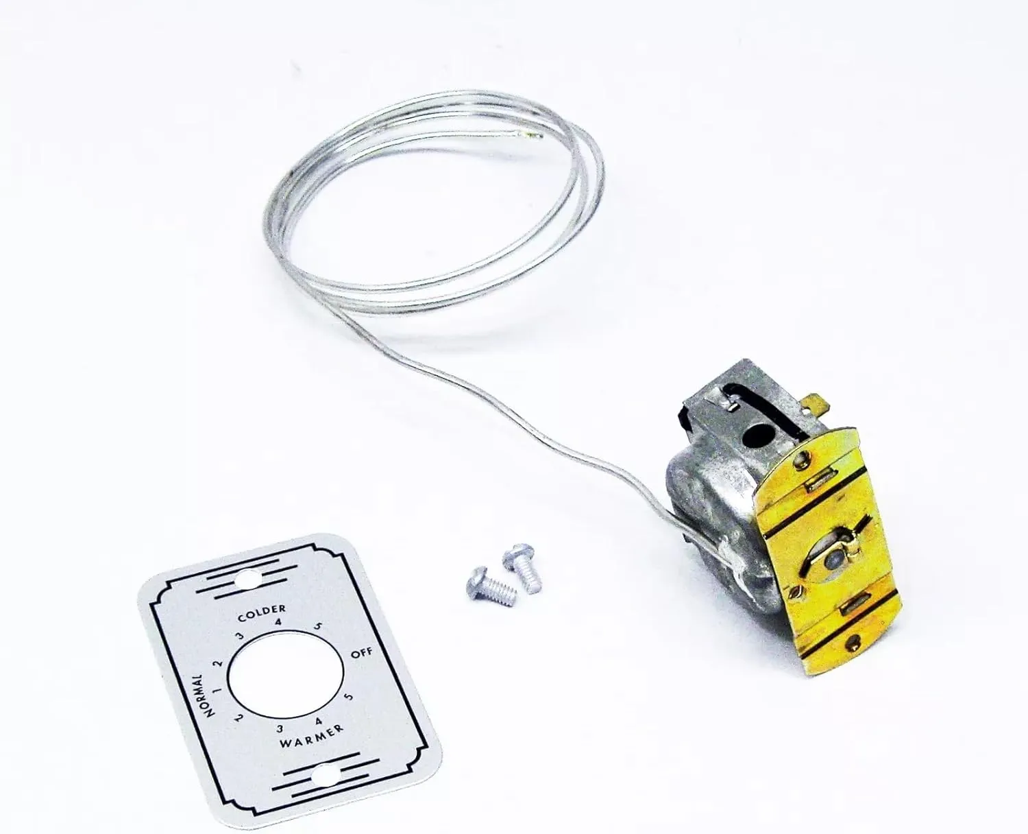 Temperature Cold Control for Ranco Silver King Delfield 20889 9531N221 Temperature Range 8.7 to 39F Capilary Tube 36-1/2" Dial Plate Included