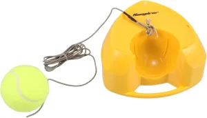 Tennis Trainer Rebound Ball Set with Heart Shaped Base Portable Self Training Tool for Tennis Practice Quick Setup and Compact Storage for Skill Enhancement and Fitness