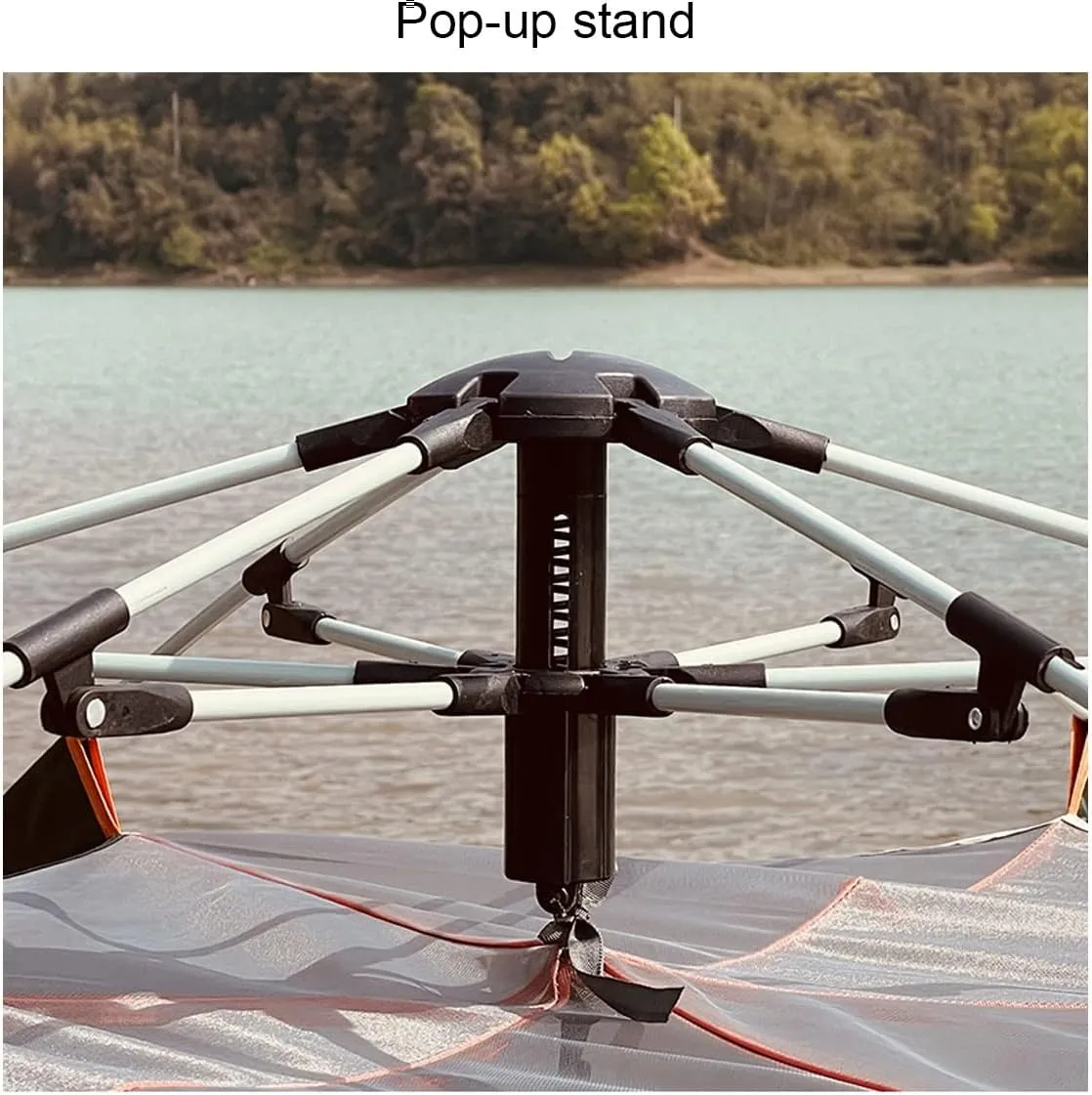 Tent for 5 6 7 Person Family Tent Garden Sun Shelter Tents for Camping,Automated and Instant Setup Tent for Family,6 Mesh Windows Ventilation,Waterproof Outdoor Layer, With Pad, Green