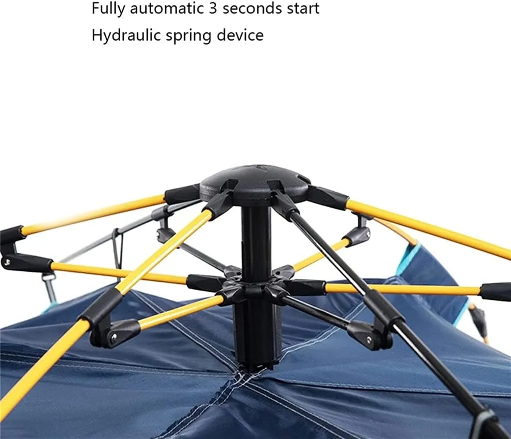 Tent For Camping Waterproof Foldable Camping Tent Double Layer Tent Fishing Mountaineering 3-4 Person Family Tent Large Space For Picnic Outdoors