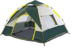 Tent for Camping Waterproof Windproof Camping Tent Four-Sided Mesh Instant Tent Family Automatic Tent 4 Person Camping Hiking Large Space for Picnic Outdoors