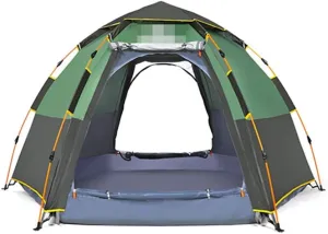 Tent Outdoor 3-4 People Automatic Anti-Storm rain 2 Double Thick Rainproof Camping Outdoor Camping Household Tent pop-up Large Cabin Beach Tent Quick Installation wate Hopeful