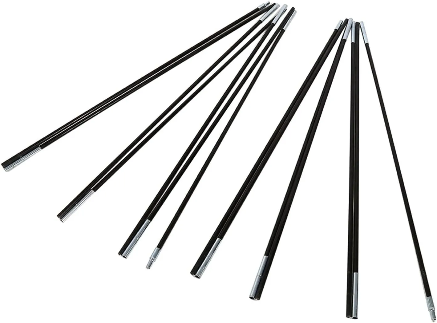 Tent Pole Frames Kit, HighStrength Fiber Glass Rod Double Tent Pole Set for Outdoor Camping, 1 Set 2 Pcs for Outdoor Enthusiasts
