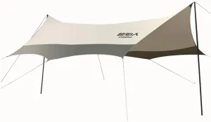 Tent Tarps Waterproof Camping Tarp Shelter with Poles,Anti-Uv Sun Shade Lightweight Shelter for Beach, Camping, Fishing, Picnic