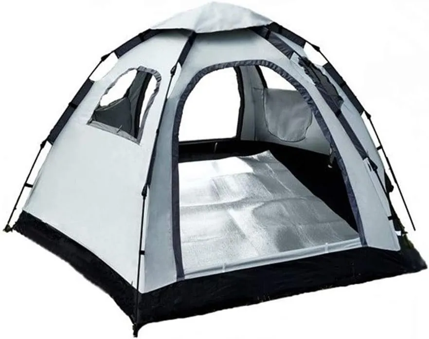 Tent Ultra-Light Set Camping Tent Outdoor Tent Full Automatic Speed Opening 3-4 People Family 5-8 People Multi-Person Camping Tent (2 Doors 1 Skylight 3) (2 Doors 4 3)
