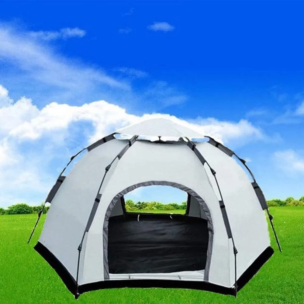 Tent Ultra-Light Set Camping Tent Outdoor Tent Full Automatic Speed Opening 3-4 People Family 5-8 People Multi-Person Camping Tent (2 Doors 1 Skylight 5)