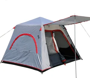 Tent Windproof Waterproof Camping Tent Fully Automatic Quick Opening Double Layer Waterproof Sunscreen 3-4 People Camping Family Tent Backpack Tent Outdoor Camping Supplies Easy Large Capacity