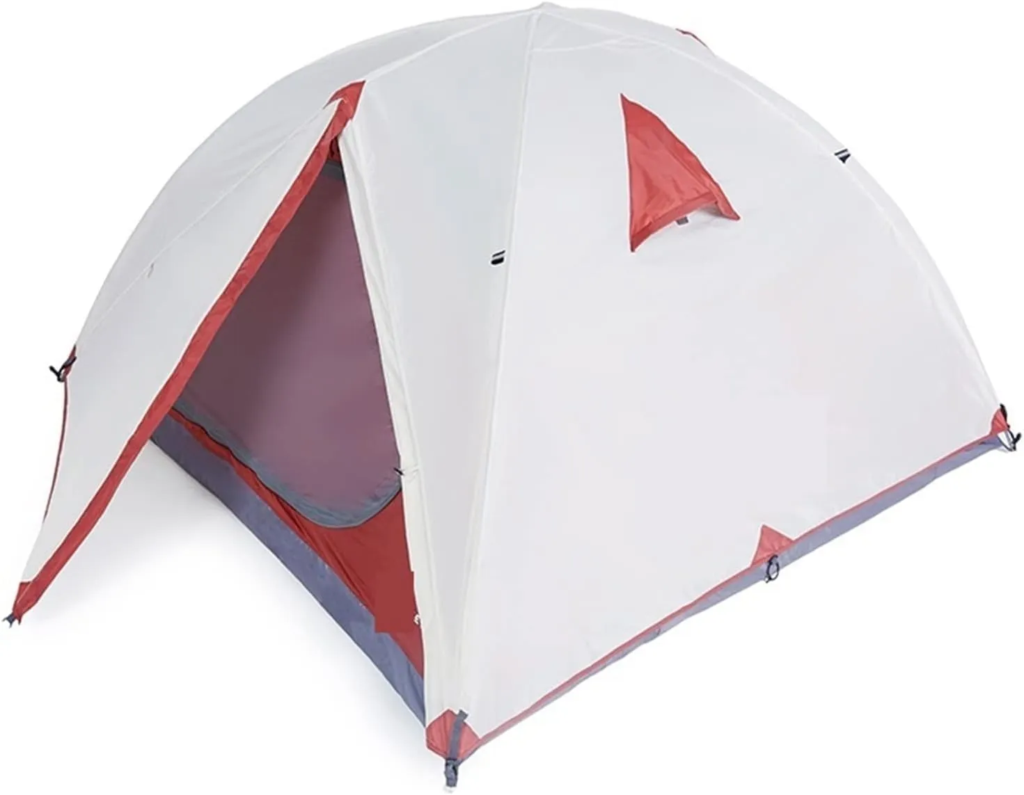 Tents Backpacking Tent Outdoor Camping Season Winter Skirt Tent Double Layer Waterproof Hiking Survival (Grey 3 Season 2p One Size)