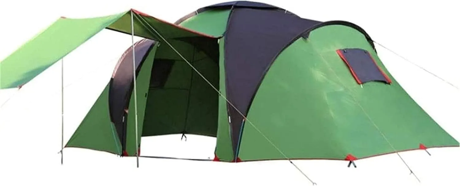 Tents for Camping Tent Double Layer Large Canopy Sunshade Outdoor Camping 4-6 People Family Dome Tent for Backpacking Fishing